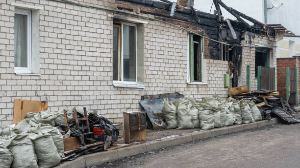 Professional Fire Damage Removal technician working in Rosedale, MD
